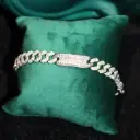 Cuban Chain Bracelet with Zircon Stones 