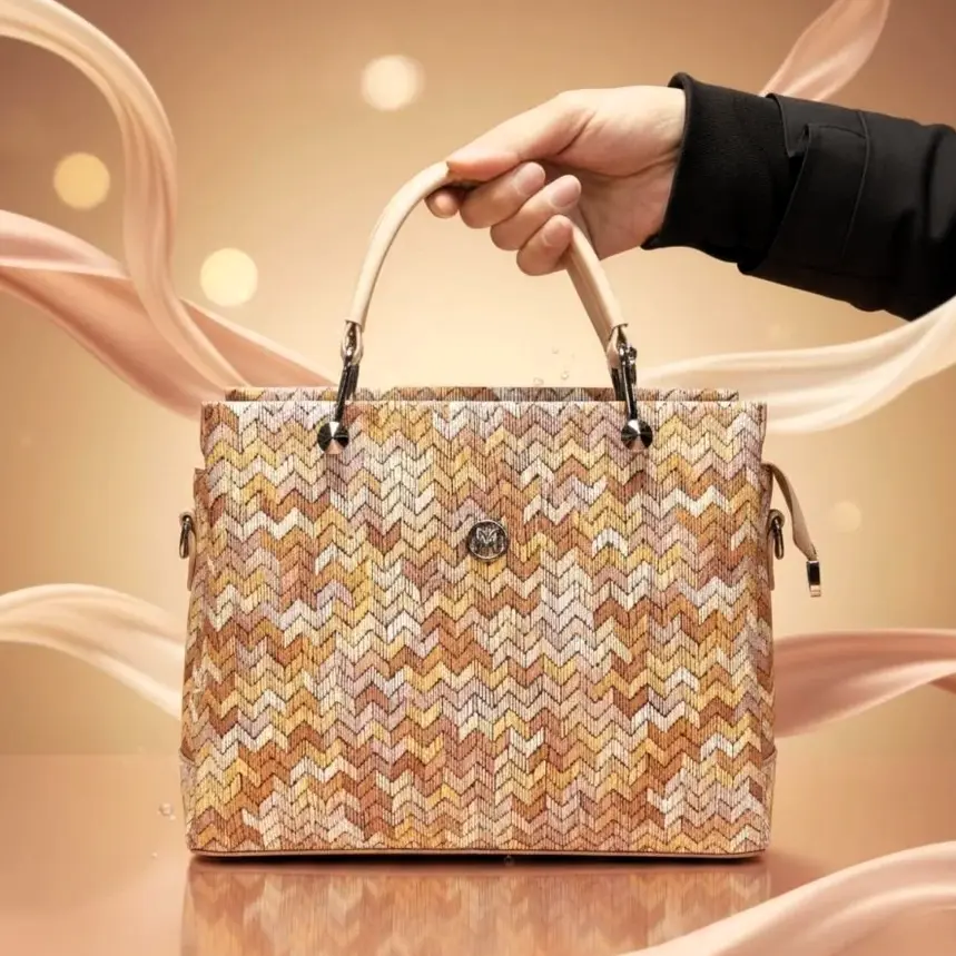 Women's Zigzag Pattern Shoulder Bag – Stylish & Everyday Use