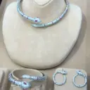 Serpente Luxury Women's Jewelry Set – Rhodium Plated with Zircon Stones