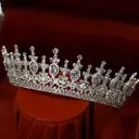 Queen Style Bridal Tiara with Zircon Stones – Luxury Tiara – 2-Year Warranty